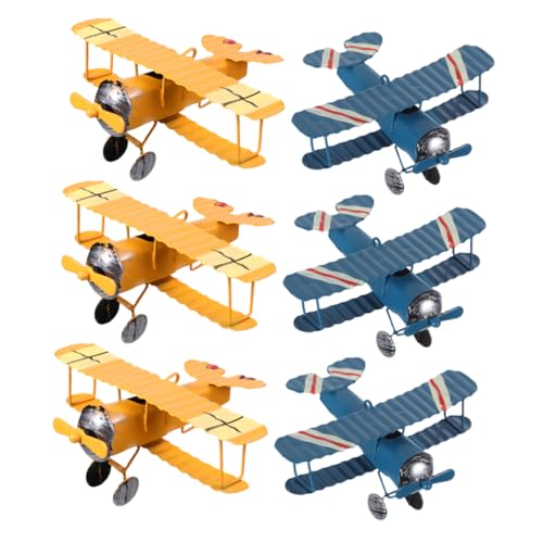 HOODANCOS 6 Stück Flugzeugmodelle Schmiedeeisen Flugzeugmodelle Für Retro Flugzeugzubehör Metall Spielzeugflugzeuge Flugzeug Mittelstücke Flugzeugdekor Für Den HOODANCOS 6 Stück Flugzeugmodelle Schmiedeeisen Flugzeugmodelle Für Retro Flugzeugzubehör Metall Spielzeugflugzeuge Flugzeug Mittelstücke Flugzeugdekor Für Den von HOODANCOS