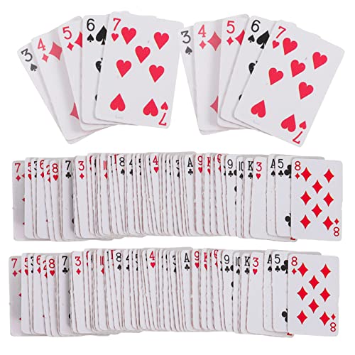 HOODANCOS 6 Stück Mini Spielkarten für Puppenhäuser Teiliges aus Miniaturkarten für Kreative Spielideen für Junge Mädchen Dekoration von Puppenhäusern HOODANCOS 6 Stück Mini Spielkarten für Puppenhäuser Teiliges aus Miniaturkarten für Kreative Spielideen für Junge Mädchen Dekoration von Puppenhäusern von HOODANCOS