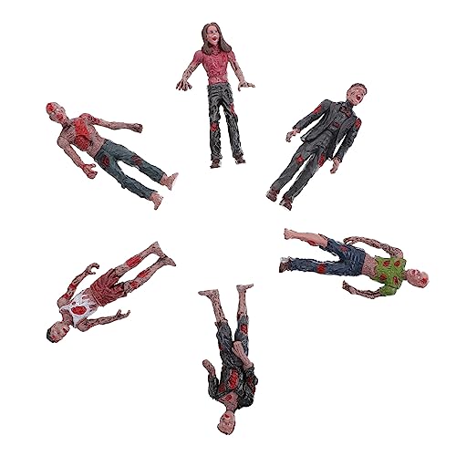 HOODANCOS 6 Stück Mini Zombie Figuren Plastische Zombie Puppen für Halloween Deko Gruselige Späße Partys und Geisterhäuser Langlebiges Material Realistische Details Spaßige Simulation HOODANCOS 6 Stück Mini Zombie Figuren Plastische Zombie Puppen für Halloween Deko Gruselige Späße Partys und Geisterhäuser Langlebiges Material Realistische Details Spaßige Simulation von HOODANCOS