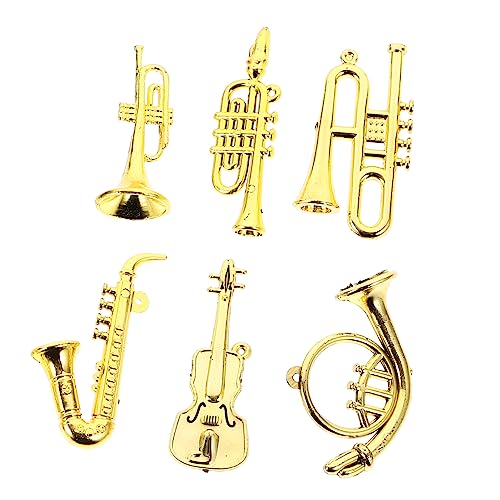 HOODANCOS 6 Stück Miniaturinstrumente Teiliges Plastik Musikspielzeug für Puppenhaus Dekoration Trompete Saxophon Weihnachten Deko Zubehör Hochwertige Simulation für Kinderzimmer HOODANCOS 6 Stück Miniaturinstrumente Teiliges Plastik Musikspielzeug für Puppenhaus Dekoration Trompete Saxophon Weihnachten Deko Zubehör Hochwertige Simulation für Kinderzimmer von HOODANCOS