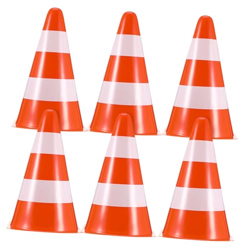 HOODANCOS 6 Stück Schilderfass Straßensperren Markierungskegel Orange Leitkegel Sicherheitskegel Verkehrskegel Warnkegel Parkkegel Fußballtrainingskegel Kunststoff Leitkegel Baukegel Pe HOODANCOS 6 Stück Schilderfass Straßensperren Markierungskegel Orange Leitkegel Sicherheitskegel Verkehrskegel Warnkegel Parkkegel Fußballtrainingskegel Kunststoff Leitkegel Baukegel Pe von HOODANCOS