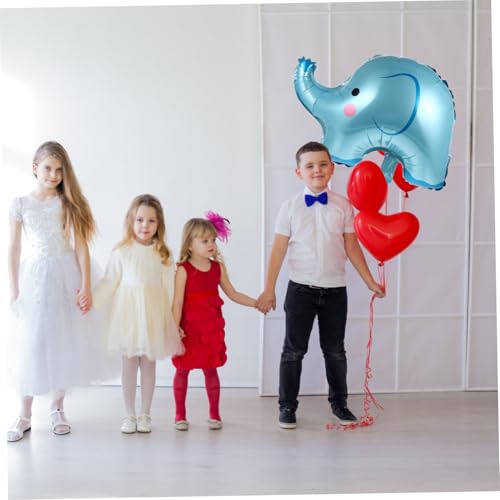 HOODANCOS 6 Stück Teiliges Folienballons in Blau Aufblasbare Elefantenform Wiederverwendbare Party deko für Shower Kindergeburtstag und Festliche Feiern Einfach zu Befüllen und Vielseitig von HOODANCOS