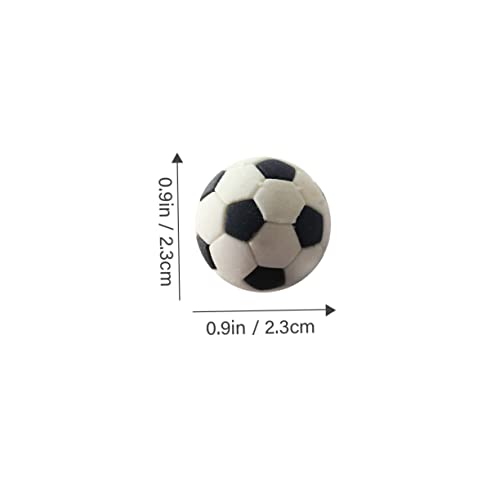 HOODANCOS 6 Stück Teiliges Mini Fußball Deko Miniature Sportbälle für Puppenhaus Mini Haus Dekorationen Leichte Fußballmodelle für Kinderzimmer Micro Landschaft Zubehör von HOODANCOS