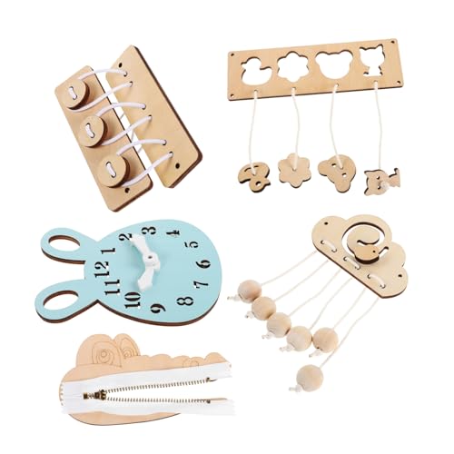 HOODANCOS 6 Stück Teiliges Montessori Busy Board Set für Kleinkinder Holzspielzeug für Feinmotorik und Sensorische Entwicklung für Zuhause und Vorschule Fördert Kreatives Spiel und Soziale HOODANCOS 6 Stück Teiliges Montessori Busy Board Set für Kleinkinder Holzspielzeug für Feinmotorik und Sensorische Entwicklung für Zuhause und Vorschule Fördert Kreatives Spiel und Soziale von HOODANCOS