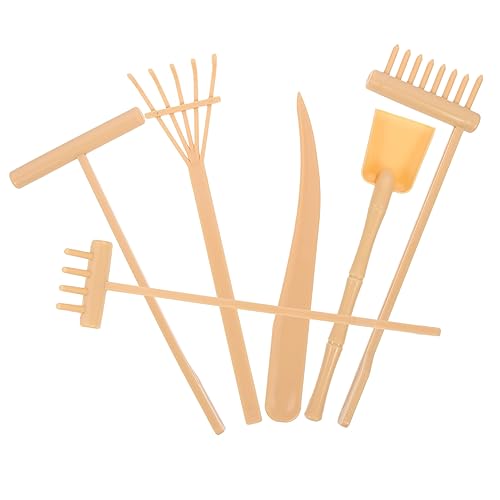 HOODANCOS 6 Stück Zen Gartenrechen aus Kreative Sandspielzeuge für Zen Garten Dekoration DIY Handwerkszubehör für Meditation und Entspannung HOODANCOS 6 Stück Zen Gartenrechen aus Kreative Sandspielzeuge für Zen Garten Dekoration DIY Handwerkszubehör für Meditation und Entspannung von HOODANCOS