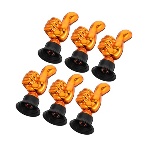 HOODANCOS Kleiner Trophäen 6 Stück Für Kinder Erwachsene Lustige Teilnahme Auszeichnungen Leichte Pokale Für Sportturniere Familientreffen Daumen Hoch Design Motivationspreise Für von HOODANCOS