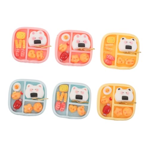 HOODANCOS 6-teiliges Mini-bento-puppenhaus- : Mikro-szenenverbesserung, Niedliche -Display-lebensmittelmodelle – Miniatur-japanische Lebensmittel-Ornamente HOODANCOS 6-teiliges Mini-bento-puppenhaus- : Mikro-szenenverbesserung, Niedliche -Display-lebensmittelmodelle – Miniatur-japanische Lebensmittel-Ornamente von HOODANCOS