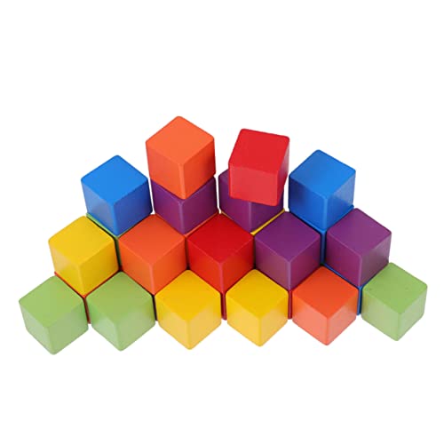 HOODANCOS 60 Stück Bunte Holzbausteine Lernspielzeug aus Buchenholz Würfel Sicher und Langlebig für Kreative Bauprojekte und Pädagogisches HOODANCOS 60 Stück Bunte Holzbausteine Lernspielzeug aus Buchenholz Würfel Sicher und Langlebig für Kreative Bauprojekte und Pädagogisches von HOODANCOS