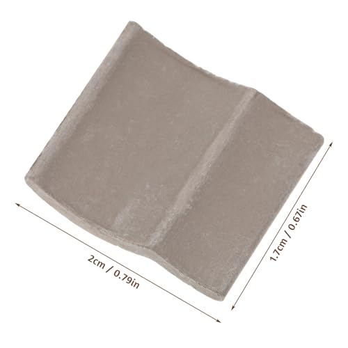 HOODANCOS 60 Stück Teiliges Handgefertigtes Miniatur dachziegel Clay Robuste Mikro landschaftsbausteine für DIY Sandtisch Kreative Dekoration für Architekturmodellbau Hobbyspaß von HOODANCOS