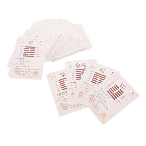 HOODANCOS 64 Stück I Ching Wahrsagekarten mit Anleitung und Münzen Chinesisches Design für Spirituelle Führung und Selbstreflexion für Anfänger und Fortgeschrittene HOODANCOS 64 Stück I Ching Wahrsagekarten mit Anleitung und Münzen Chinesisches Design für Spirituelle Führung und Selbstreflexion für Anfänger und Fortgeschrittene von HOODANCOS