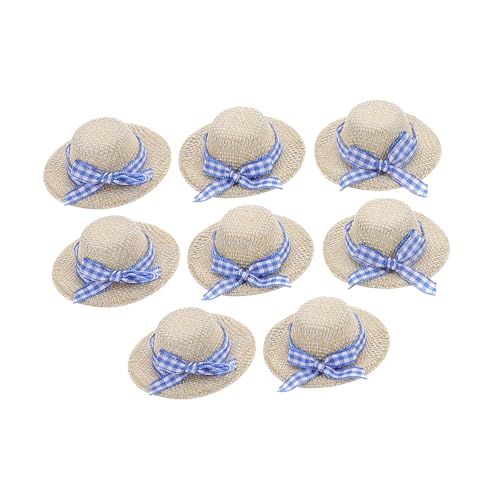 HOODANCOS 8 Stück Mini Strohhut für Puppen mit Schleife Zubehör für Puppenhäuser und DIY Bastelprojekte Stabile und Leichte Materialien Vielseitig Einsetzbar HOODANCOS 8 Stück Mini Strohhut für Puppen mit Schleife Zubehör für Puppenhäuser und DIY Bastelprojekte Stabile und Leichte Materialien Vielseitig Einsetzbar von HOODANCOS