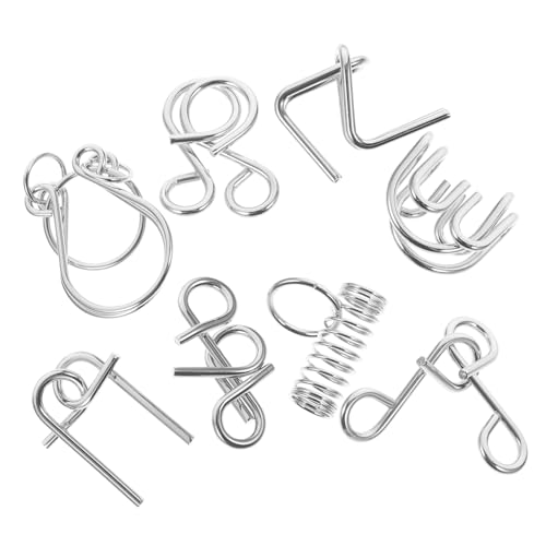 HOODANCOS 8 Stück Teiliges Metall Puzzle für Neuartige Gehirnspielzeuge zum Entsperren Stabil und Langlebig für Konzentration und Partyspiele für Unterwegs HOODANCOS 8 Stück Teiliges Metall Puzzle für Neuartige Gehirnspielzeuge zum Entsperren Stabil und Langlebig für Konzentration und Partyspiele für Unterwegs von HOODANCOS