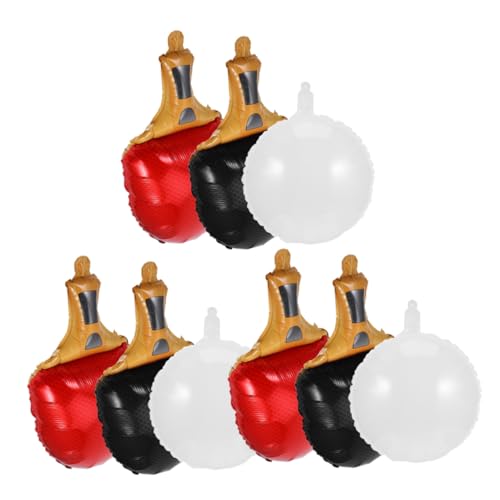 HOODANCOS 9 Stück Teiliges Tischtennis Party Ballon Langlebige Wiederverwendbare Tischtennisball und Schläger Dekoration in Rot und Schwarz für Sportthemen Events Geburtstagsfeiern und HOODANCOS 9 Stück Teiliges Tischtennis Party Ballon Langlebige Wiederverwendbare Tischtennisball und Schläger Dekoration in Rot und Schwarz für Sportthemen Events Geburtstagsfeiern und von HOODANCOS