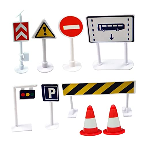 HOODANCOS 9Stücke Teiliges Verkehrsschild für Simulation Straßenverkehrszeichen für Kreative Straßenszenen und Sicherheitsbewusstsein aus Hochwertigem Gefertigt HOODANCOS 9Stücke Teiliges Verkehrsschild für Simulation Straßenverkehrszeichen für Kreative Straßenszenen und Sicherheitsbewusstsein aus Hochwertigem Gefertigt von HOODANCOS
