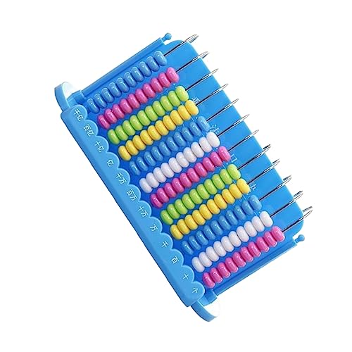 HOODANCOS Abacus Reihiger Plastik Rechenrahmen für Mathematik Lernen Geeignet für Studenten und Erwachsene Sicher und Langlebig von HOODANCOS