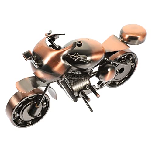 HOODANCOS Bücherregal Ornament Kindermotorrad Modell Bronze für Tischdekoration und Geschenkidee für Motorradliebhaber Vielseitig Einsetzbar Heimdekoration von HOODANCOS