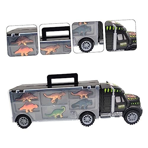 HOODANCOS Dinosaurier Transport LKW Spielzeugset mit Dinosaurier Figuren Tragbarer LKW Anhänger für für Weihnachten und Geburtstage Fördert Kreativität und Lernen HOODANCOS Dinosaurier Transport LKW Spielzeugset mit Dinosaurier Figuren Tragbarer LKW Anhänger für für Weihnachten und Geburtstage Fördert Kreativität und Lernen von HOODANCOS