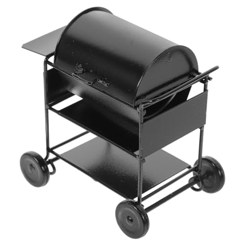 HOODANCOS Doll House Miniatur Grill Zubehör Realistisches BBQ Modell für Puppenhaus Kreatives für Rollenspiele und Gruppenaktivitäten für Miniaturküchen und von HOODANCOS
