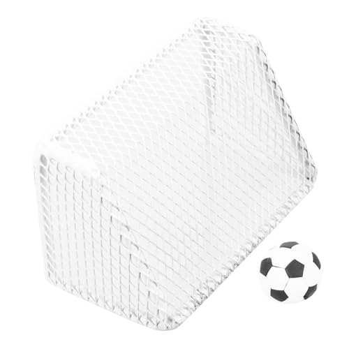HOODANCOS Dollhouse Miniatur Fußballtor Set mit Fußball für Puppenhaus Dekoration und DIY Einfach zu Montieren und Platzsparend Robustes Material für Lange Haltbarkeit von HOODANCOS