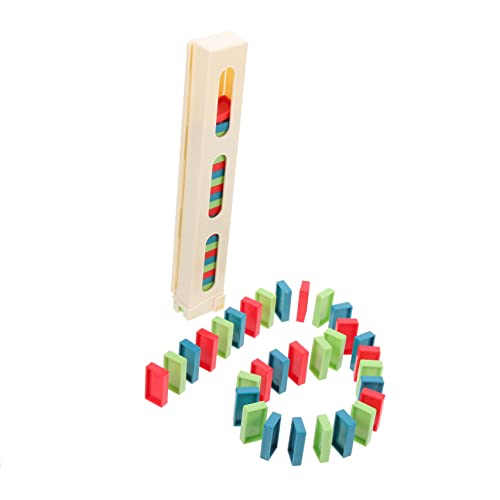 HOODANCOS Domino Set für Bunten Dominosteinen und Clips Intelligentes Kreativität und Logischem für Drinnen und Draußen Zufällige Farbe Zufällige Farbe von HOODANCOS
