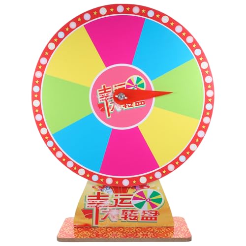 HOODANCOS Tisch Preisrad für Partys Rotierendes Glücksspiel Vielseitiges Partyspiel für Messe und Karneval Langlebige Spielzeug Requisite HOODANCOS Tisch Preisrad für Partys Rotierendes Glücksspiel Vielseitiges Partyspiel für Messe und Karneval Langlebige Spielzeug Requisite von HOODANCOS