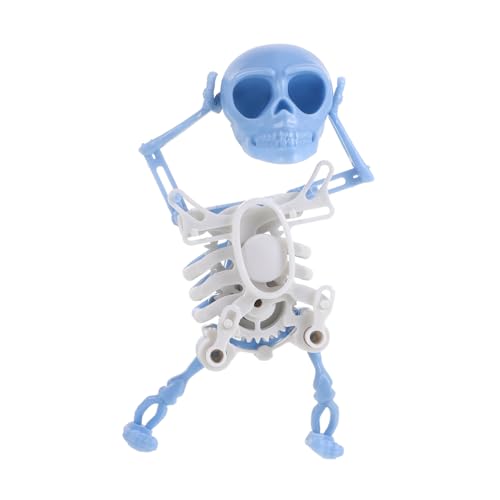 HOODANCOS Drehendes Tanz Skelett Mini Druck Schüttelnder Schädel für Halloween Mechanisches zur Dekoration Lustiges für Geburtstage Kunstvolles Design von HOODANCOS