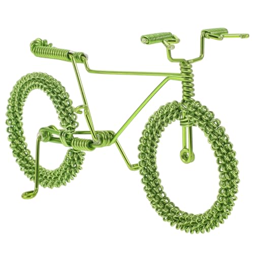 HOODANCOS Fahrradmodell Retro-Modell Modellverzierung Minimalistisch Miniatur Dekorativ Dekoration Simulationszyklusmodell Winzig Mini House Decor Green Aluminiumdraht HOODANCOS Fahrradmodell Retro-Modell Modellverzierung Minimalistisch Miniatur Dekorativ Dekoration Simulationszyklusmodell Winzig Mini House Decor Green Aluminiumdraht von HOODANCOS