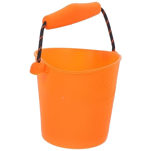 HOODANCOS Faltbarer Silikon Wassereimer für Multifunktionales Strandspielzeug Sandkasten Camping Angeln und Outdoor Aktivitäten Orange Zufällige Farbe Zufällige Farbe von HOODANCOS
