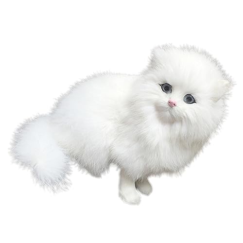HOODANCOS Flauschige Fake Katze Dekofigur Niedliche Simulation Perserkatze für Mäusevertreiber Hochwertige Verarbeitung Realistische HOODANCOS Flauschige Fake Katze Dekofigur Niedliche Simulation Perserkatze für Mäusevertreiber Hochwertige Verarbeitung Realistische von HOODANCOS