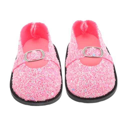HOODANCOS Glitzernde Puppenschuhe Pailletten Schmuck Tiny Shoes für Dolls Zubehör Puppenhaus Dekor Kleidungsaccessoires von HOODANCOS