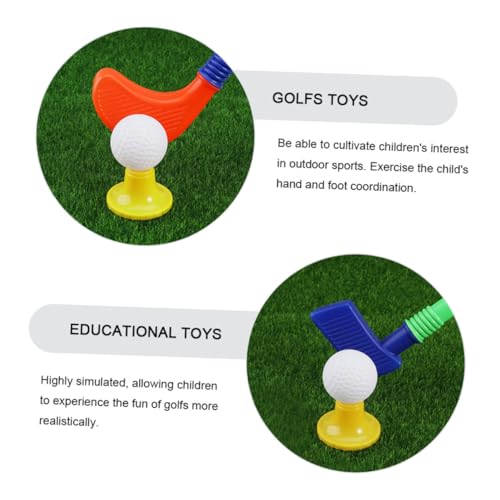 HOODANCOS Golfspielzeug Indoor Outdoor Sportspielzeug Pädagogisches Golfspiel für Jungen und Mädchen Robustes Kunststoff Eltern Junge Mädchen aktivitäten Fördert Zufällige Farbe von HOODANCOS