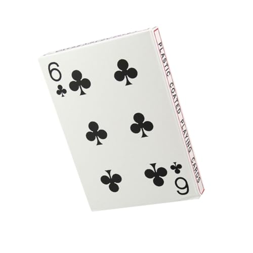 HOODANCOS Große Spielkarten Vergrößert Robustes Material Angenehmes Gefühl Vielseitiges Kartenspiel für Zuhause Büro Familien Freizeitspaß Brettspiel für Gruppen und Geschenke von HOODANCOS