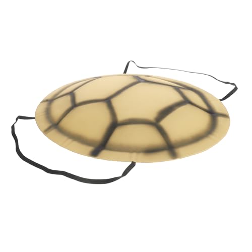 HOODANCOS Halloween Kostüm Schildkrötenpanzer für Eva Turtle Shell Rucksack für Cosplay und Karneval Leicht und Komfortabel für Halloween Partys und Rollenspiele Hellgelb von HOODANCOS