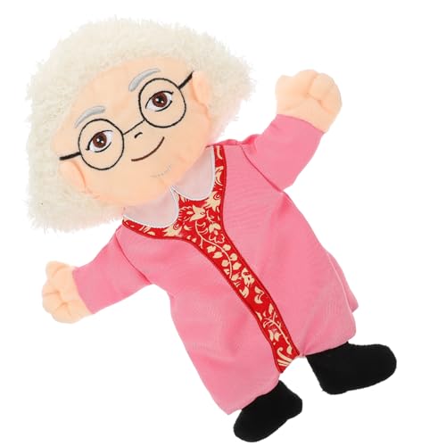 HOODANCOS Handpuppe Großmutter Interaktive Plüschfigur für Geschichtenerzählen Eltern Interaktion Lebensechte Handspielzeug für Kreative Aufführungen HOODANCOS Handpuppe Großmutter Interaktive Plüschfigur für Geschichtenerzählen Eltern Interaktion Lebensechte Handspielzeug für Kreative Aufführungen von HOODANCOS