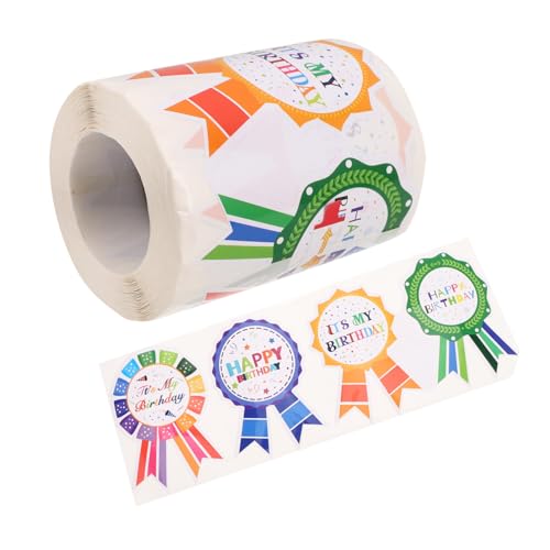 HOODANCOS Happy Birthday Aufkleber für Bunte Geburtstagssticker mit Einzigartigem Design Selbstklebend für Geschenkverpackungen Karten und Umschläge Vielseitige Partydeko für Verschiedene HOODANCOS Happy Birthday Aufkleber für Bunte Geburtstagssticker mit Einzigartigem Design Selbstklebend für Geschenkverpackungen Karten und Umschläge Vielseitige Partydeko für Verschiedene von HOODANCOS