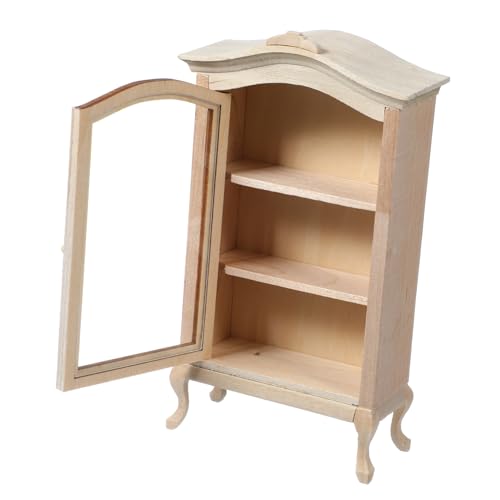 HOODANCOS Holz Puppenhaus Vitrine mit Bogenform Dekoratives Aufbewahrungselement für Miniaturmöbel und Zubehör für Kreatives und Sammeln HOODANCOS Holz Puppenhaus Vitrine mit Bogenform Dekoratives Aufbewahrungselement für Miniaturmöbel und Zubehör für Kreatives und Sammeln von HOODANCOS