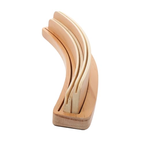 HOODANCOS Holz Spielkartenhalter mit Gebogenem Design Rutschfester Dreireihiger Kartenständer für Kartenspiele und Fotopräsentation Stabiler Tischkartenhalter aus Robustem Holz für und HOODANCOS Holz Spielkartenhalter mit Gebogenem Design Rutschfester Dreireihiger Kartenständer für Kartenspiele und Fotopräsentation Stabiler Tischkartenhalter aus Robustem Holz für und von HOODANCOS