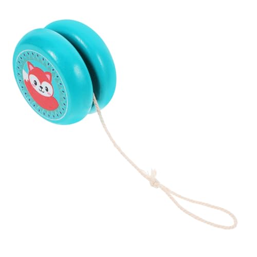 HOODANCOS Holz Yo Yo Ball Cartoon Fuchsform Pädagogisch Hand Auge Koordination Fördern Robust Stoßfest Für Jungen Mädchen Indoor Spielspaß von HOODANCOS
