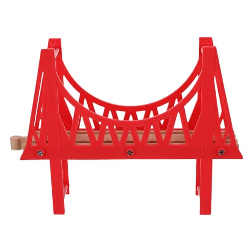 HOODANCOS Holzbrücke für Holzeisenbahn Abnehmbares Modellspielzeug für Kompatibel mit Gängigen Marken Fördert mit Robustem Holz und Einfacher Montage HOODANCOS Holzbrücke für Holzeisenbahn Abnehmbares Modellspielzeug für Kompatibel mit Gängigen Marken Fördert mit Robustem Holz und Einfacher Montage von HOODANCOS