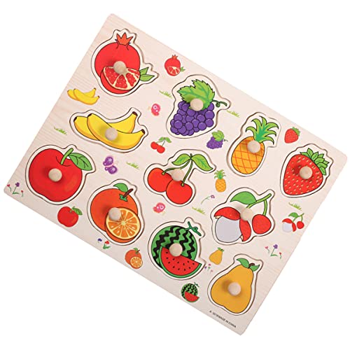 HOODANCOS Holzspielzeug für Kleinkinder Interaktives Lernpuzzle mit Obstmotiv Sicheres und Förderndes für Kreative Spielmomente und Eltern Junge Mädchen Interaktion HOODANCOS Holzspielzeug für Kleinkinder Interaktives Lernpuzzle mit Obstmotiv Sicheres und Förderndes für Kreative Spielmomente und Eltern Junge Mädchen Interaktion von HOODANCOS