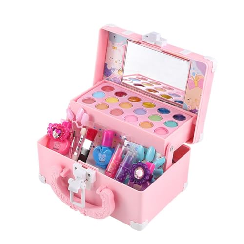 HOODANCOS Kinderschminke Set für Mädchen Wasserlösliche Simulation Kosmetik Kreatives Rollenspiel Makeup für Interaktives und Farberkennung HOODANCOS Kinderschminke Set für Mädchen Wasserlösliche Simulation Kosmetik Kreatives Rollenspiel Makeup für Interaktives und Farberkennung von HOODANCOS