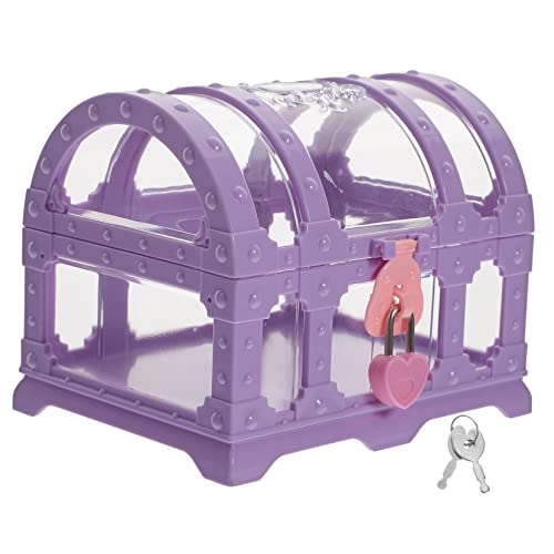 HOODANCOS Kleine mit Schloss Piraten Aufbewahrungsbox für Geschenkidee zur Dekoration und Organisation von Schmuck und Souvenirs Transparent Mittelgroß HOODANCOS Kleine mit Schloss Piraten Aufbewahrungsbox für Geschenkidee zur Dekoration und Organisation von Schmuck und Souvenirs Transparent Mittelgroß von HOODANCOS