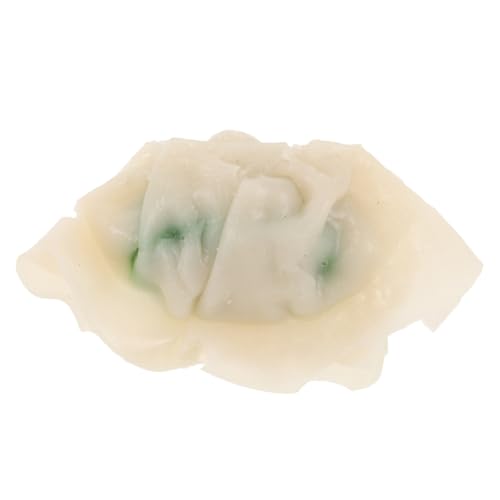 HOODANCOS Künstliches Dumpling Modell aus PVC Lebensechte Simulation Vielseitige Dekoration für Küche Fotografie Vorschule und Supermarkt Realistische Falsche Lebensmittelattrappe von HOODANCOS