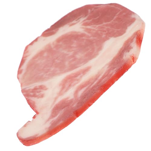 HOODANCOS Künstliches Rindfleisch Modell Lebensnahe Nachbildung von Rindfleischscheiben Dekorationsartikel für Küche und Party für Fotografie und Bildungszwecke von HOODANCOS
