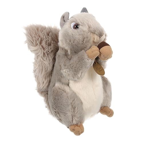 HOODANCOS Kuscheltier Squirrel Plüschspielzeug für Realistisches Stofftier Niedliches Deko Accessoire für Innenräume Perfektes Festlichkeiten von HOODANCOS
