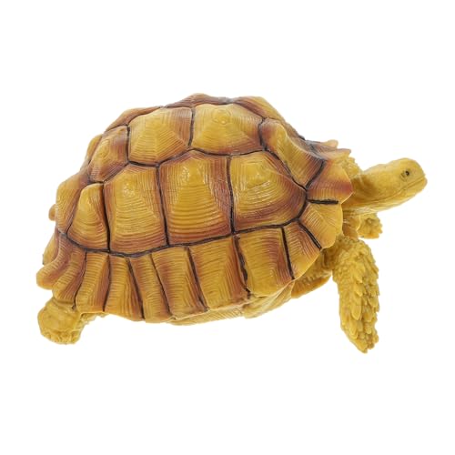 HOODANCOS Lebensechte Schildkrötenfigur aus Robustem Kunststoff Realistische Simulation Pädagogisches und Gartendekoration Detailgetreue Tiernachbildung für Innen und Außen von HOODANCOS
