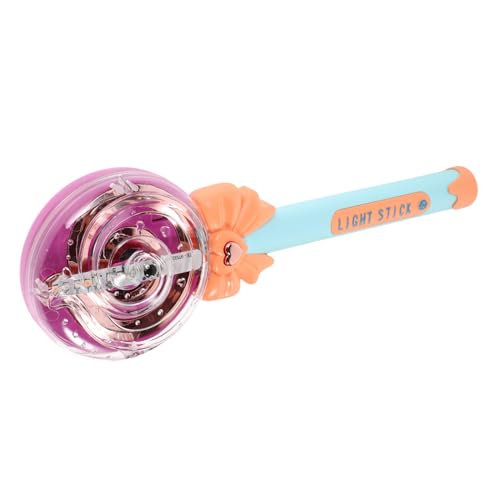 HOODANCOS Lollipop Leuchtstab für Mädchen mit Bunten Lichtern und Musik Prinzessinnenstab für Geburtstagsfeiern Batterien nicht Enthalten Ein Interaktives für Kleine Mädchen mit Glitzer und von HOODANCOS