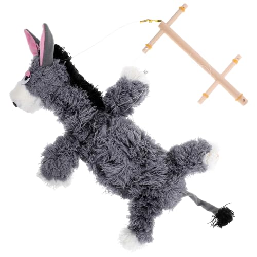 HOODANCOS Lustige Marionetten Puppe aus Plüsch Pull String Tier Marionette für Ab Jahren Interaktives Geschicklichkeit und Kreativität Tiefgrauer Esel HOODANCOS Lustige Marionetten Puppe aus Plüsch Pull String Tier Marionette für Ab Jahren Interaktives Geschicklichkeit und Kreativität Tiefgrauer Esel von HOODANCOS