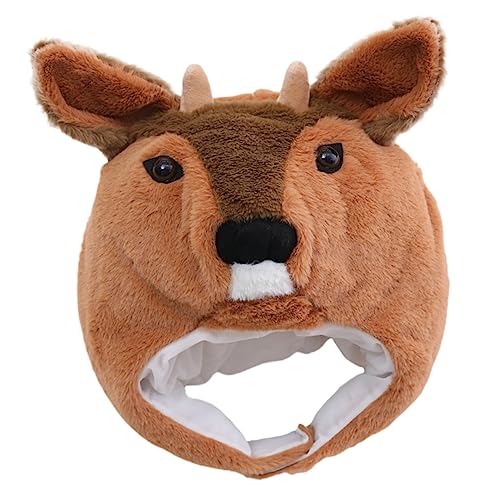 HOODANCOS Lustiger Plüsch Faschingshut im Roe Deer Design Weicher Partyhut als Fotorequisite Originelle Kostümkopfbedeckung für Erwachsene und Bequem und Lebendig HOODANCOS Lustiger Plüsch Faschingshut im Roe Deer Design Weicher Partyhut als Fotorequisite Originelle Kostümkopfbedeckung für Erwachsene und Bequem und Lebendig von HOODANCOS