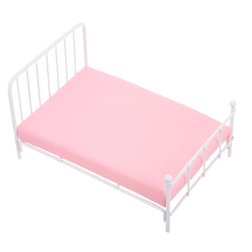 HOODANCOS Metallrahmen mit Matratze Puppenhaus Möbel für Kreative Schlafzimmer Dekoration Weiß für Puppen HOODANCOS Metallrahmen mit Matratze Puppenhaus Möbel für Kreative Schlafzimmer Dekoration Weiß für Puppen von HOODANCOS